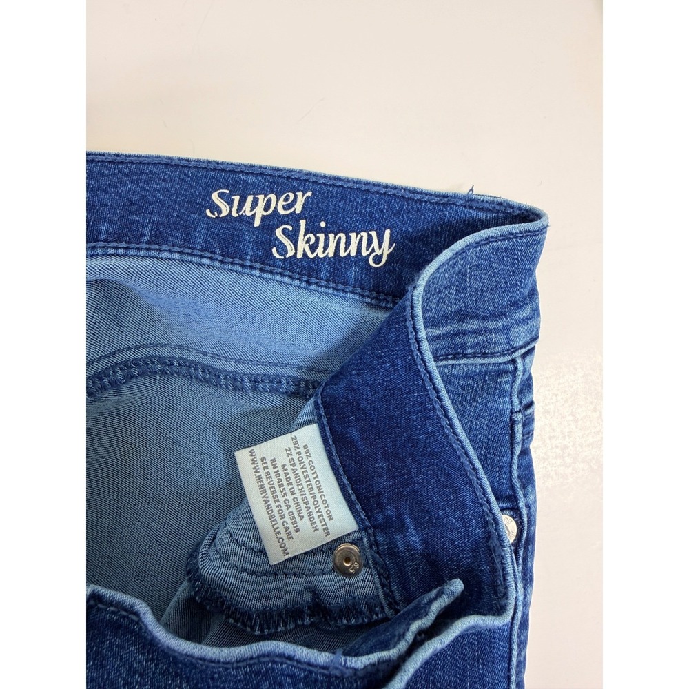 Henry & Belle Super Skinny Jeans Womens 28 Blue Coast Wash Excellent Stretch - Picture 13 of 14